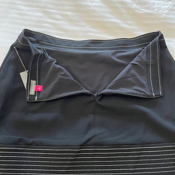 Vince Camuto Womens Black Faux Wrap Asymmetric Night Out Mini Skirt 14 NWT - Picture 14 of 15